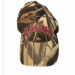 Alabama CAMO-Crimson Tide Cap Adjustable Hat Authentic‎ Headwear Hunting Green